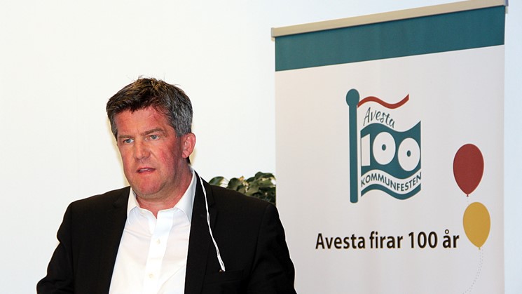 Ilija Batljan, grundare av SBB, besökte Avestas företagardagar